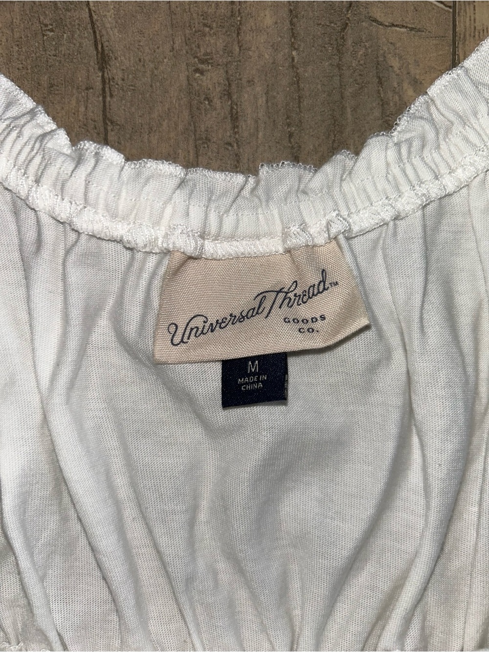 Universal Thread White Ruffle Tank Top with Tie Front - Picture 5 of 5